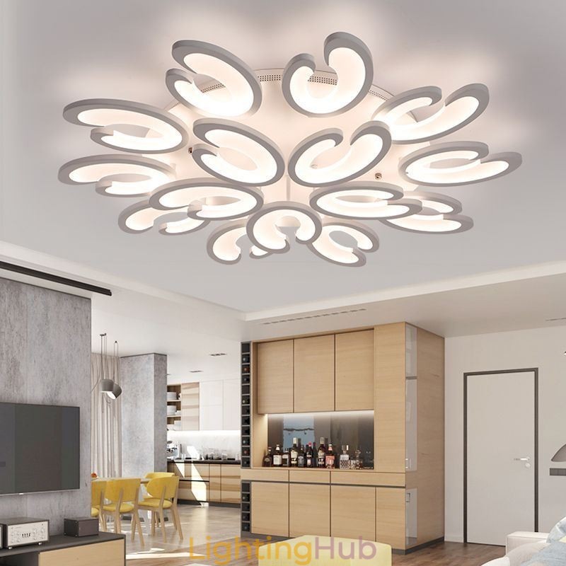Petal Shaped Flush Mount Ceiling Light
