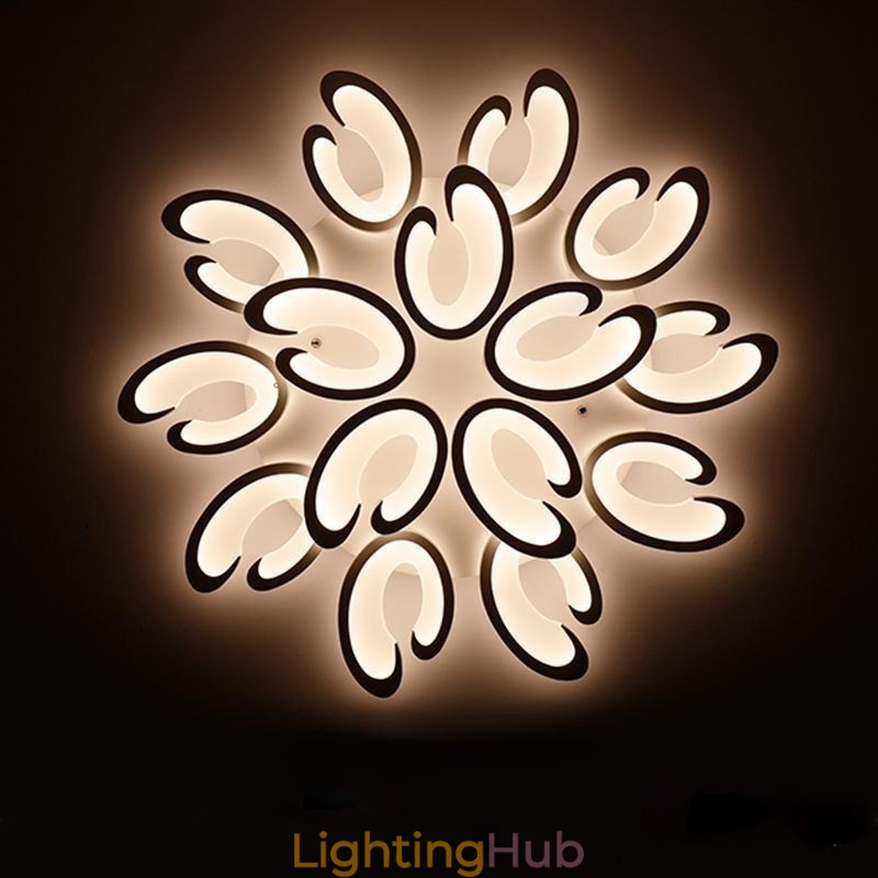 Petal Shaped Flush Mount Ceiling Light
