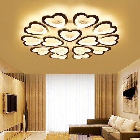 Heart Shaped Petal Ceiling Light Flush Mount Heart Shaped Petal Ceiling Light Flush Mount