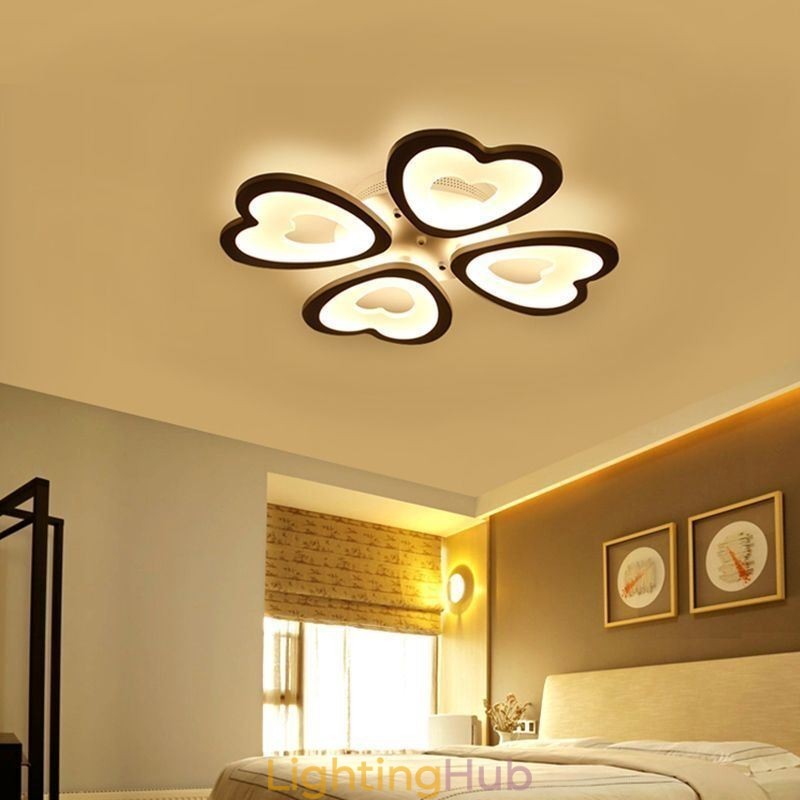 Heart Shaped Petal Ceiling Light Flush Mount