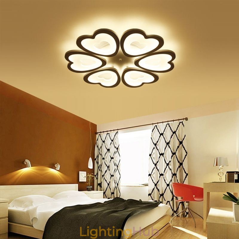 Heart Shaped Petal Ceiling Light Flush Mount