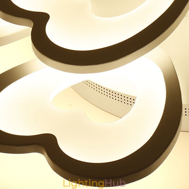 Heart Shaped Petal Ceiling Light Flush Mount