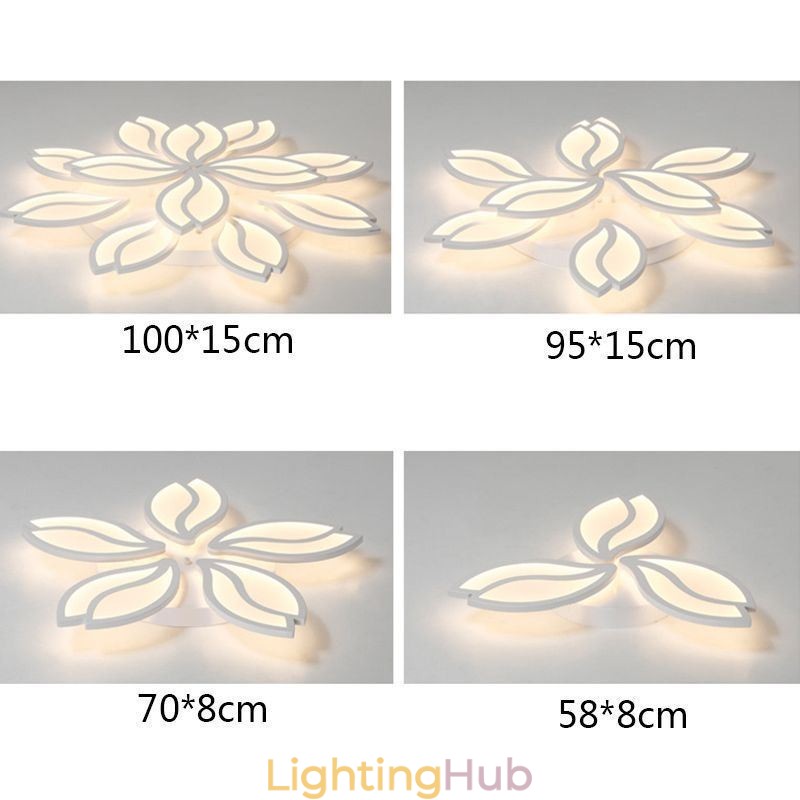 Acrylic Flower Flush Mount Ceiling Light