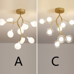 Nordic Branches Flush Mount Ceiling Light