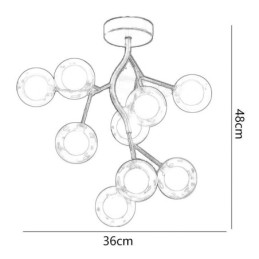 Nordic Branches Flush Mount Ceiling Light