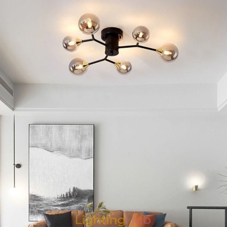 Glass Ball Flush Mount Magic Bean Ceiling Light Glass Ball Flush Mount Magic Bean Ceiling Light