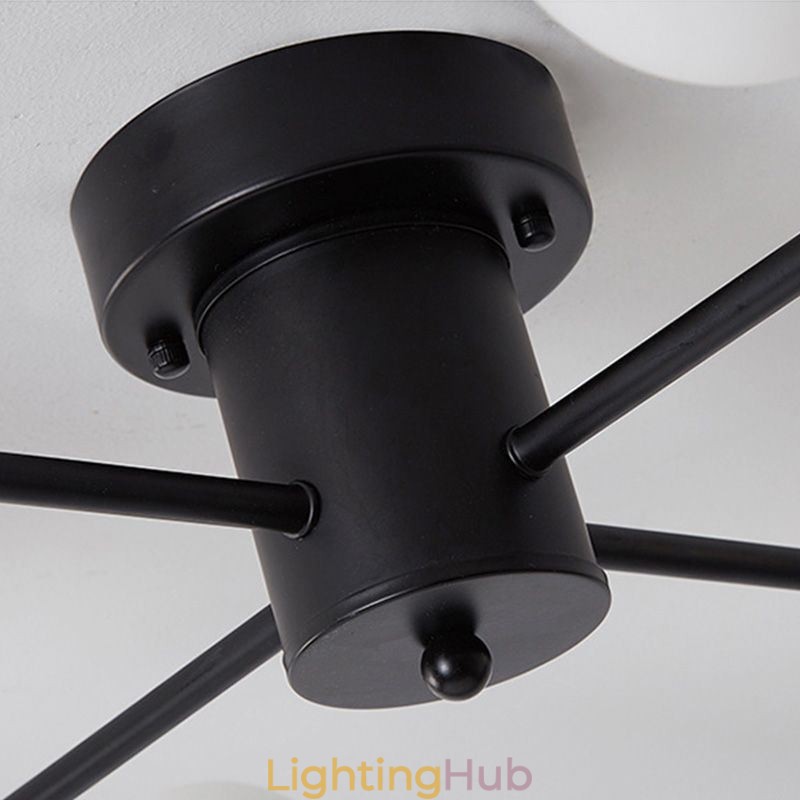 Glass Ball Flush Mount Magic Bean Ceiling Light