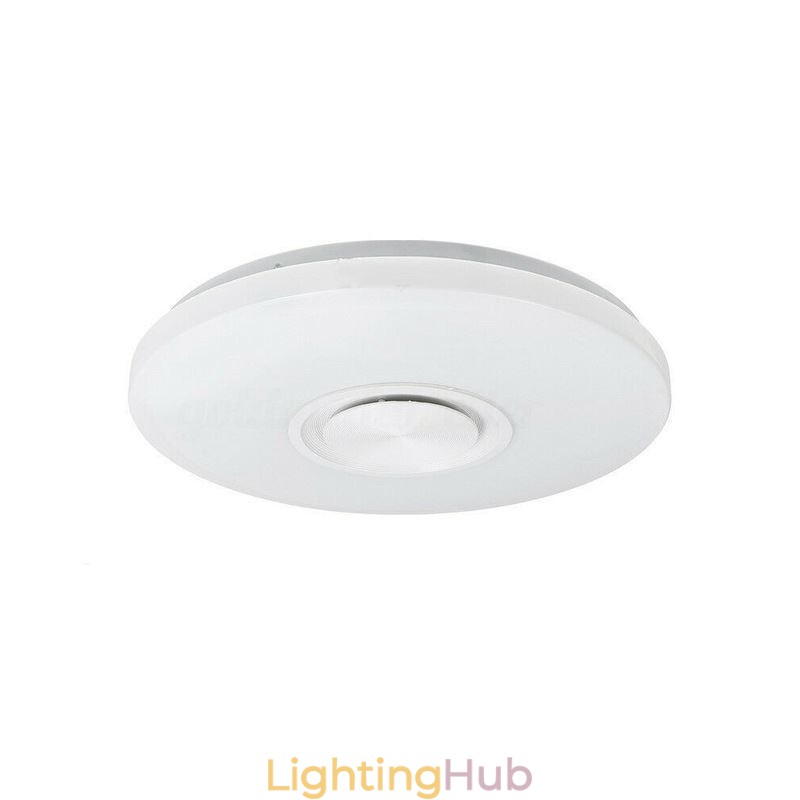 Flush Mount Decorative Lamp Remote APP Control Bluetooth Music Speaker Lamp