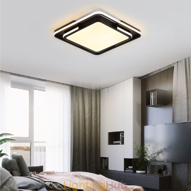 Modern Simple Flush Mount Ceiling Light Square Acrylic Light Fixture