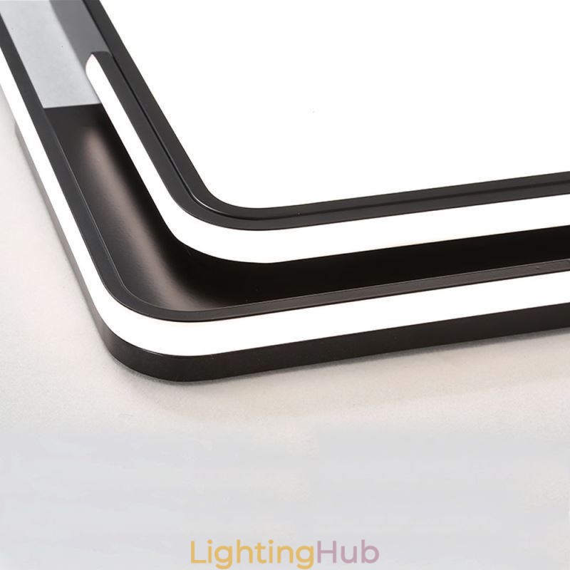 Modern Simple Flush Mount Ceiling Light Square Acrylic Light Fixture