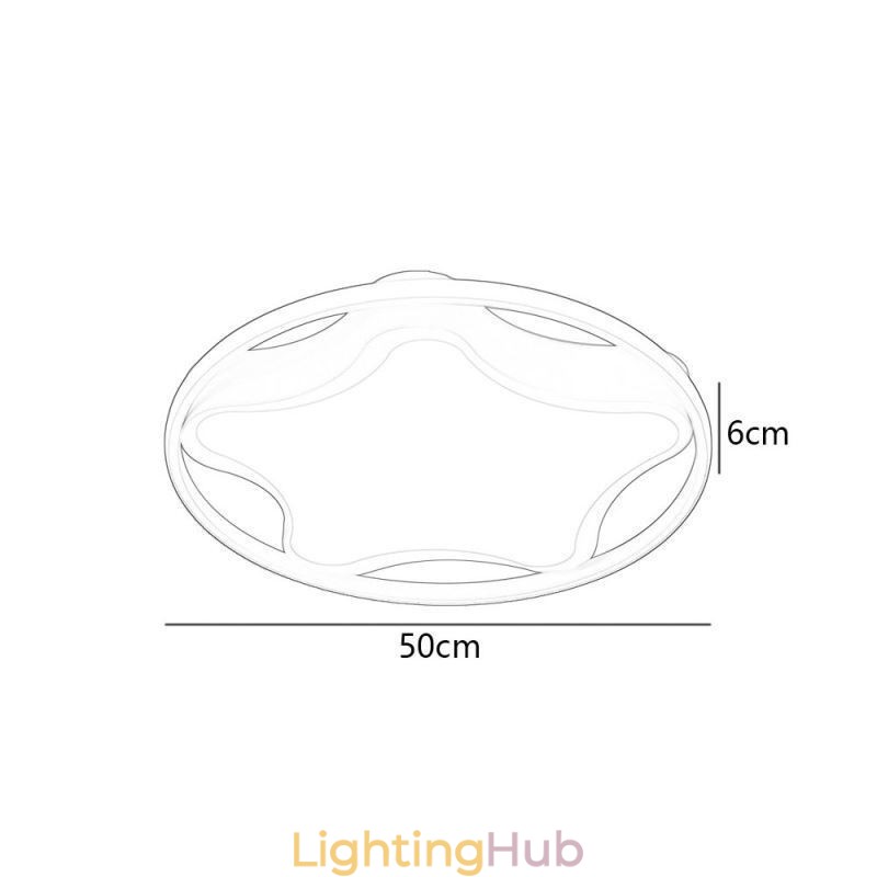 Star Flush Mount Ceiling Light Modern Simple Ceiling Light