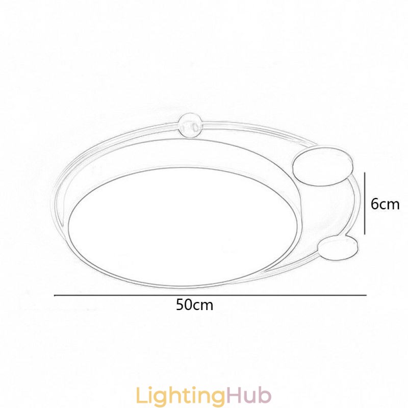 Contemporary Flush Mount Ceiling Light Circle Acrylic Ceiling Light