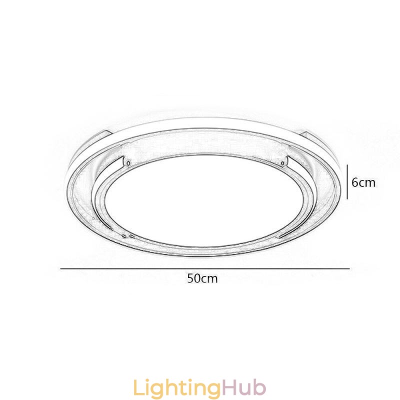 Modern Minimalist Flush Mount Ceiling Light Circular Ceiling Fixture