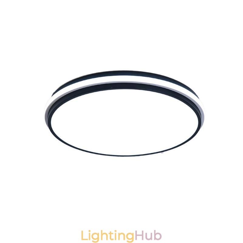 Minimalist Circular Flush Mount Ceiling Light Fixture Modern Acrylic Lighting