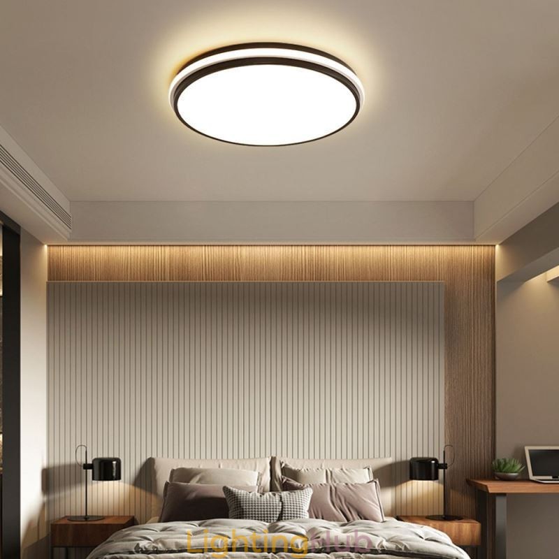 Minimalist Circular Flush Mount Ceiling Light Fixture Modern Acrylic Lighting