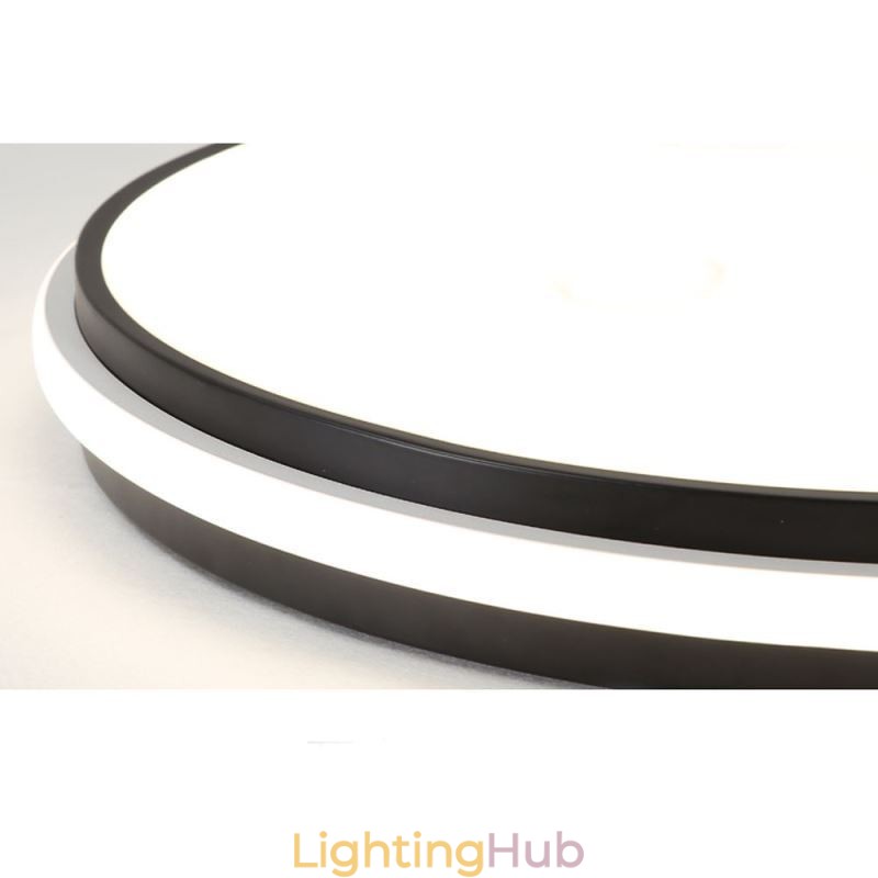 Minimalist Circular Flush Mount Ceiling Light Fixture Modern Acrylic Lighting