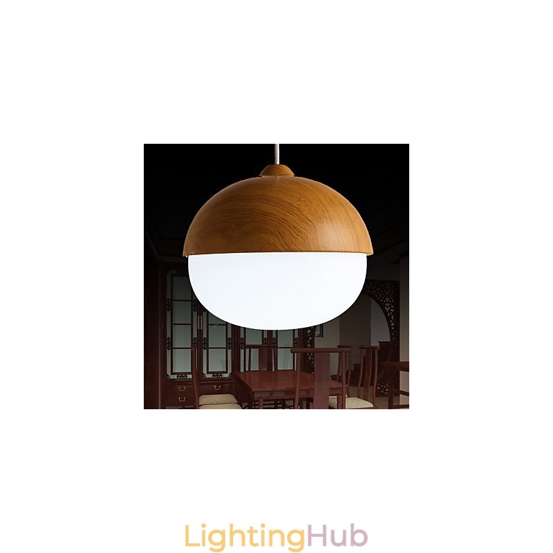 Chandelier Mini Style Modern Contemporary Wood Bamboo