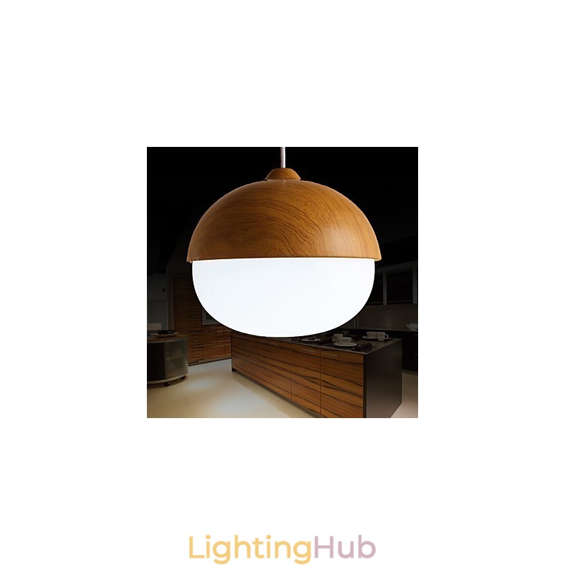 Chandelier Mini Style Modern Contemporary Wood Bamboo