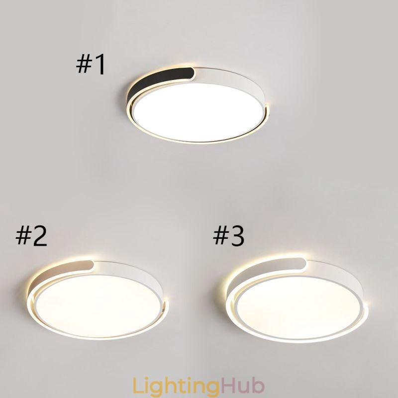 Round Acrylic Flush Mount Ceiling Light Fixture