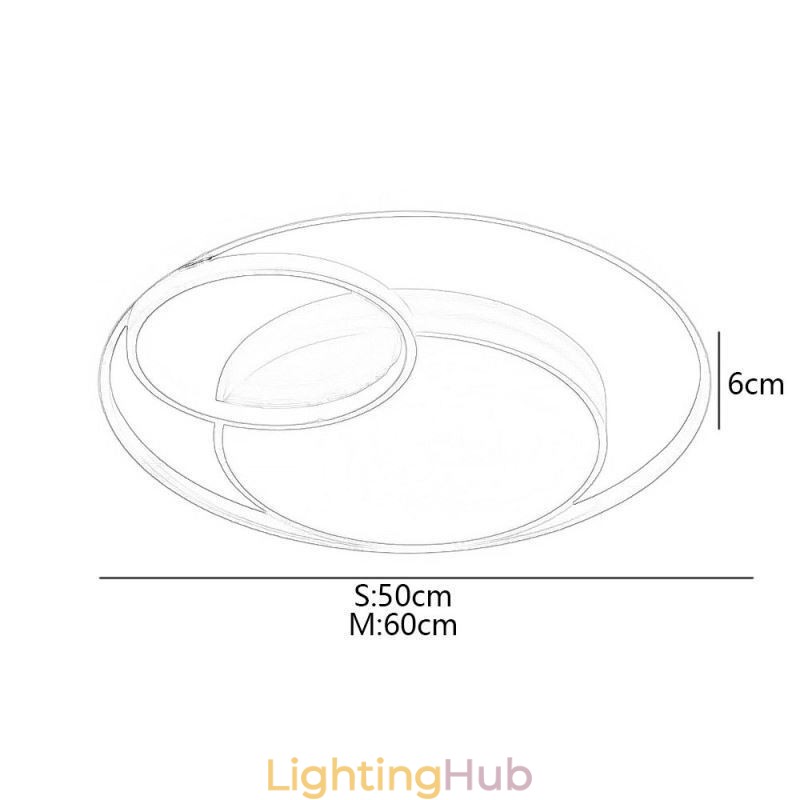Modern Circular Flush Mount Ceiling Light