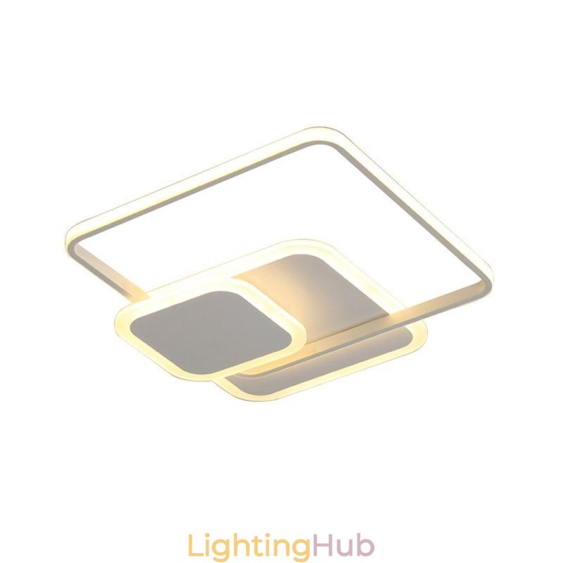 Square Frames Flush Mount Decorative Ceiling Light