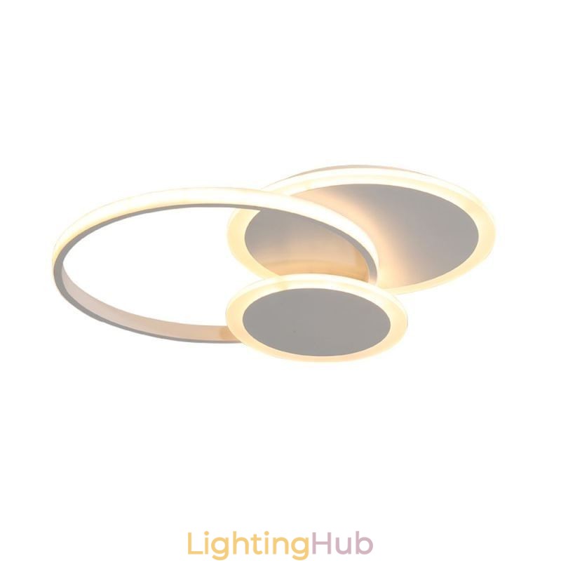 Round Flush Mount Light Fixture Modern Acrylic Ceiling Light