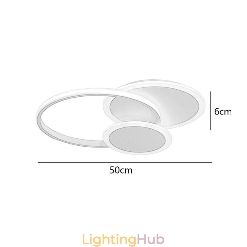 Round Flush Mount Light Fixture Modern Acrylic Ceiling Light