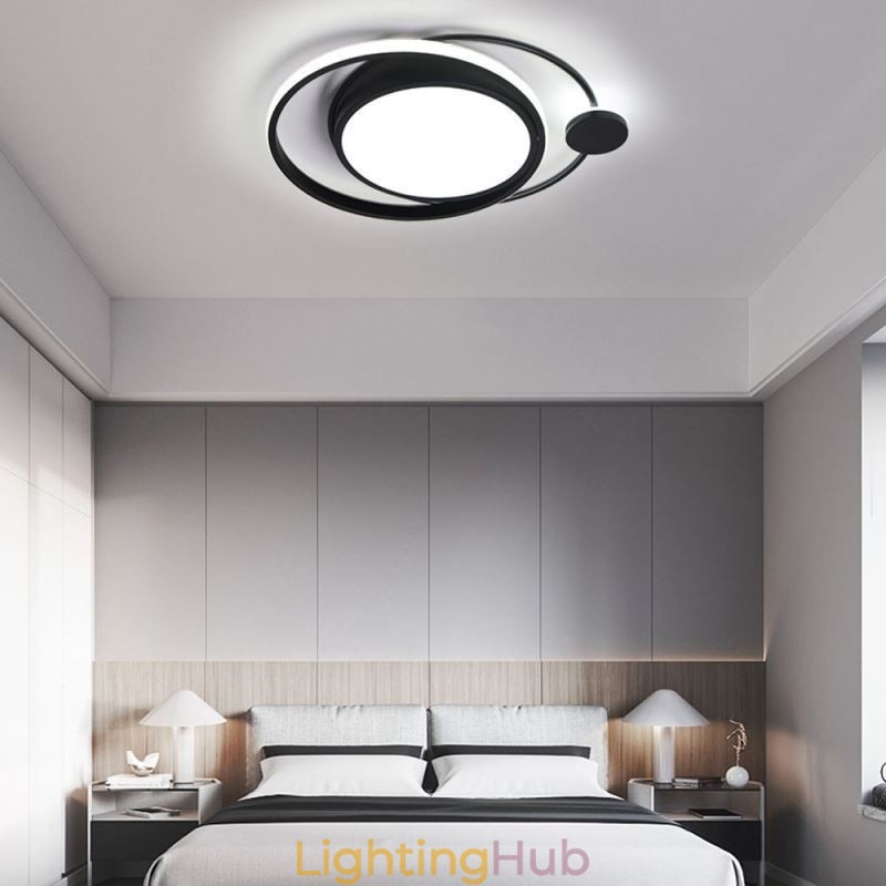 Contemporary Circular Flush Mount Ceiling Light