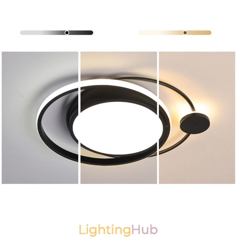 Contemporary Circular Flush Mount Ceiling Light