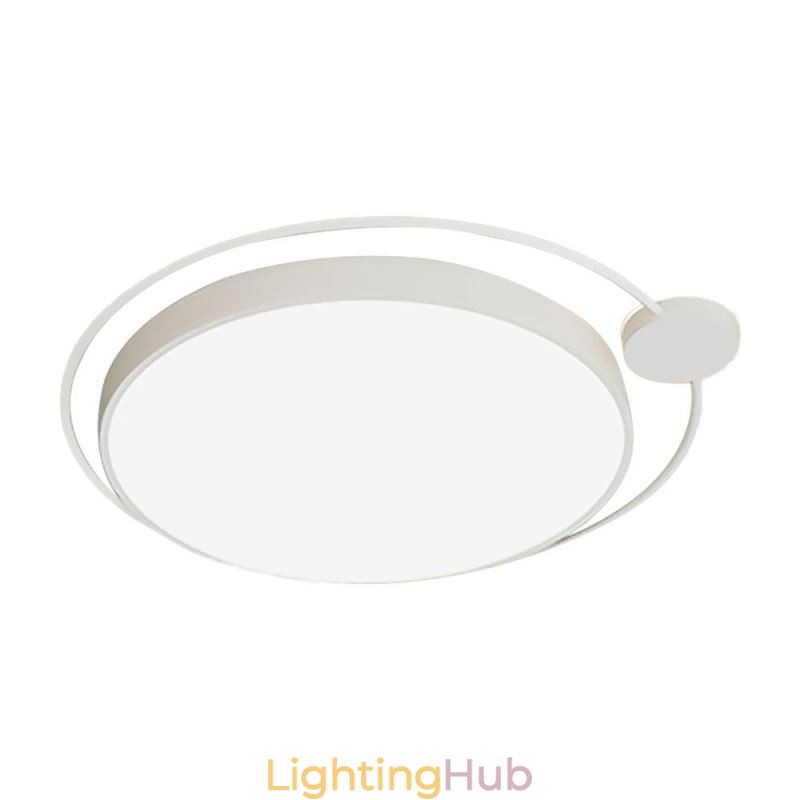 Simple Style Round Flush Mount Light Fixture Acrylic Ceiling Light