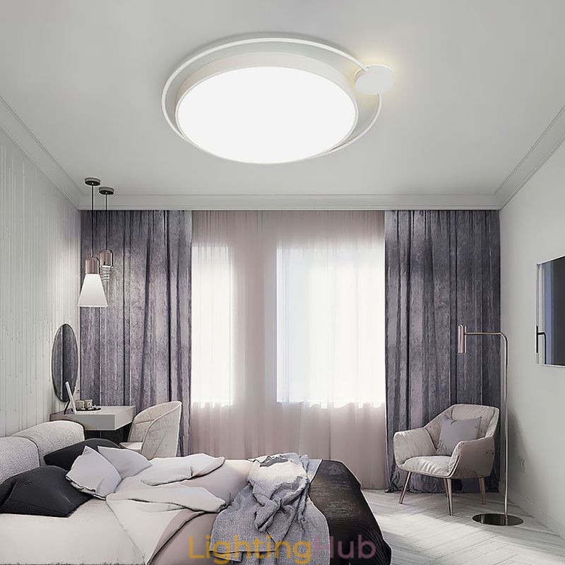 Simple Style Round Flush Mount Light Fixture Acrylic Ceiling Light