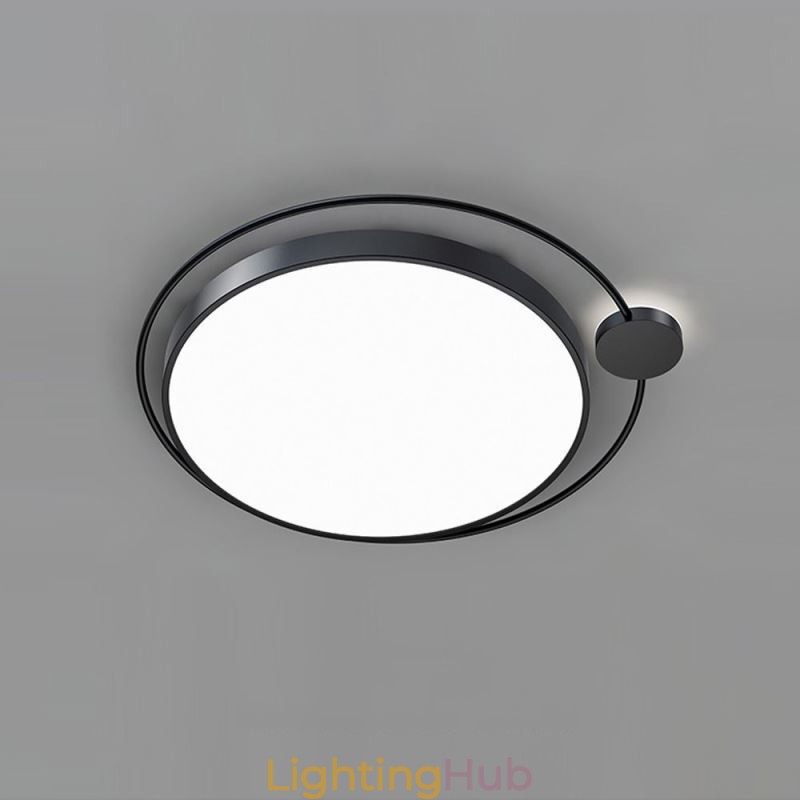 Simple Style Round Flush Mount Light Fixture Acrylic Ceiling Light