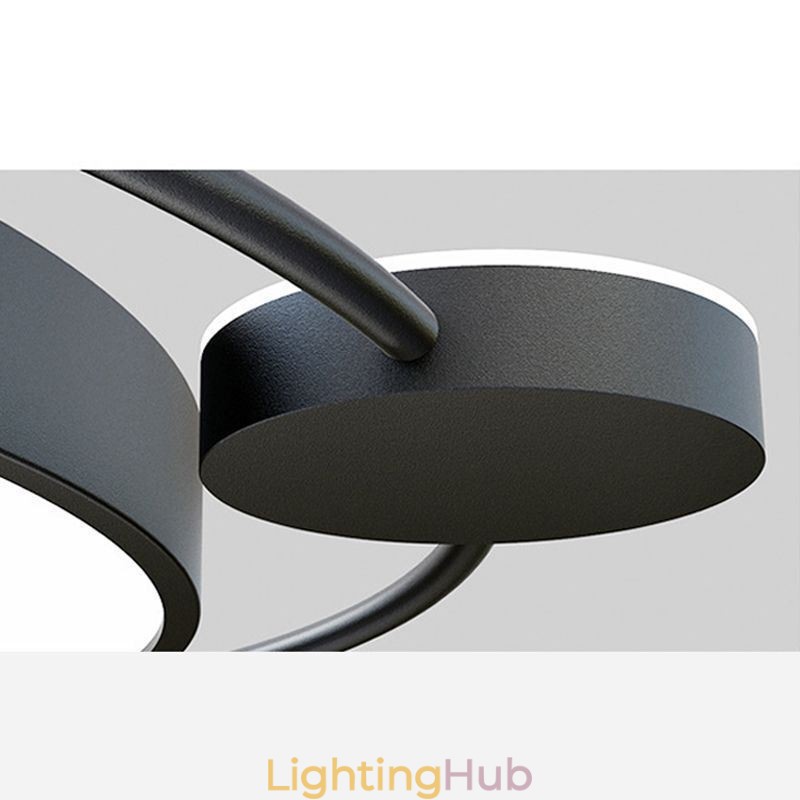 Simple Style Round Flush Mount Light Fixture Acrylic Ceiling Light