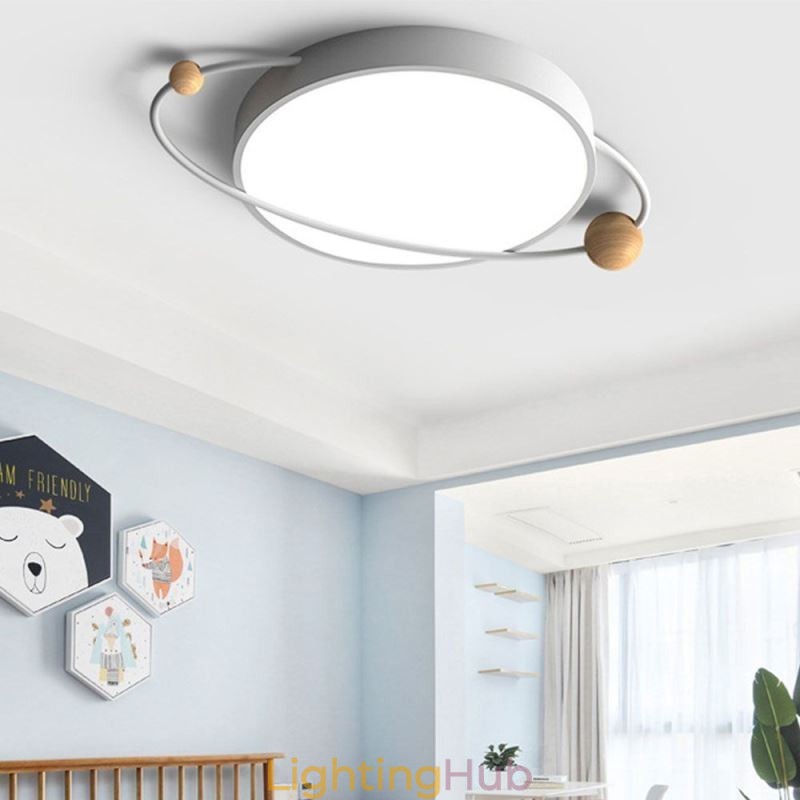 Modern Round Ceiling Light Planet Flush Mount Light Fixture