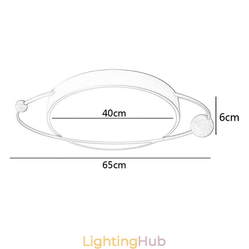 Modern Round Ceiling Light Planet Flush Mount Light Fixture