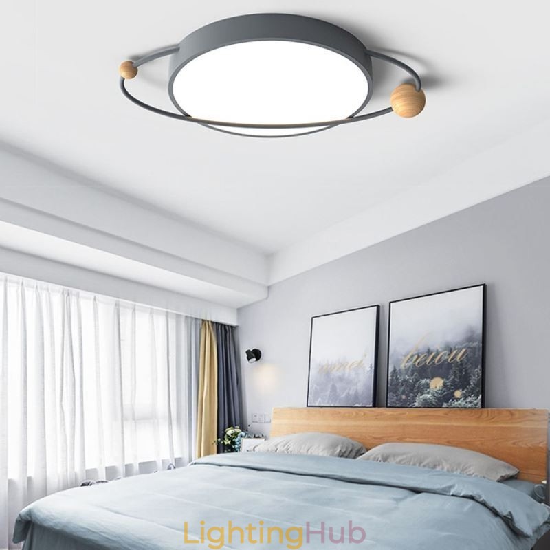 Modern Round Ceiling Light Planet Flush Mount Light Fixture