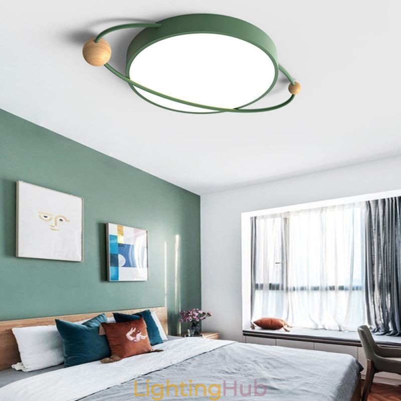 Modern Round Ceiling Light Planet Flush Mount Light Fixture