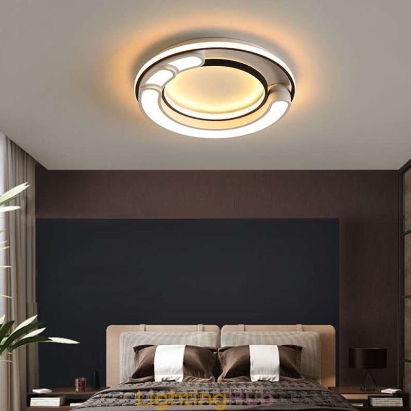 Circular Flush Mount Light Fixture Acrylic Ceiling Light