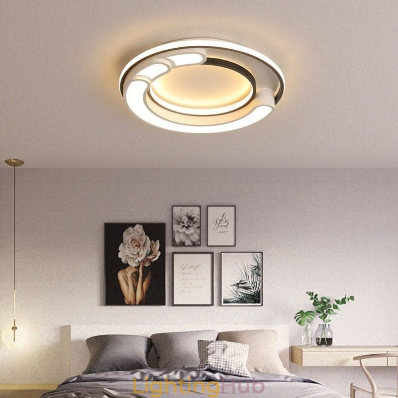 Circular Flush Mount Light Fixture Acrylic Ceiling Light