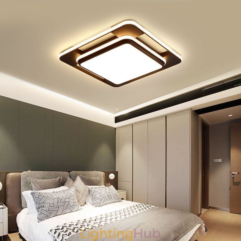 Modern Minimalist Flush Mount Lighting Square Ceiling Light