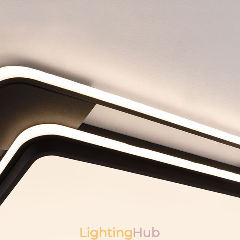 Modern Minimalist Flush Mount Lighting Square Ceiling Light