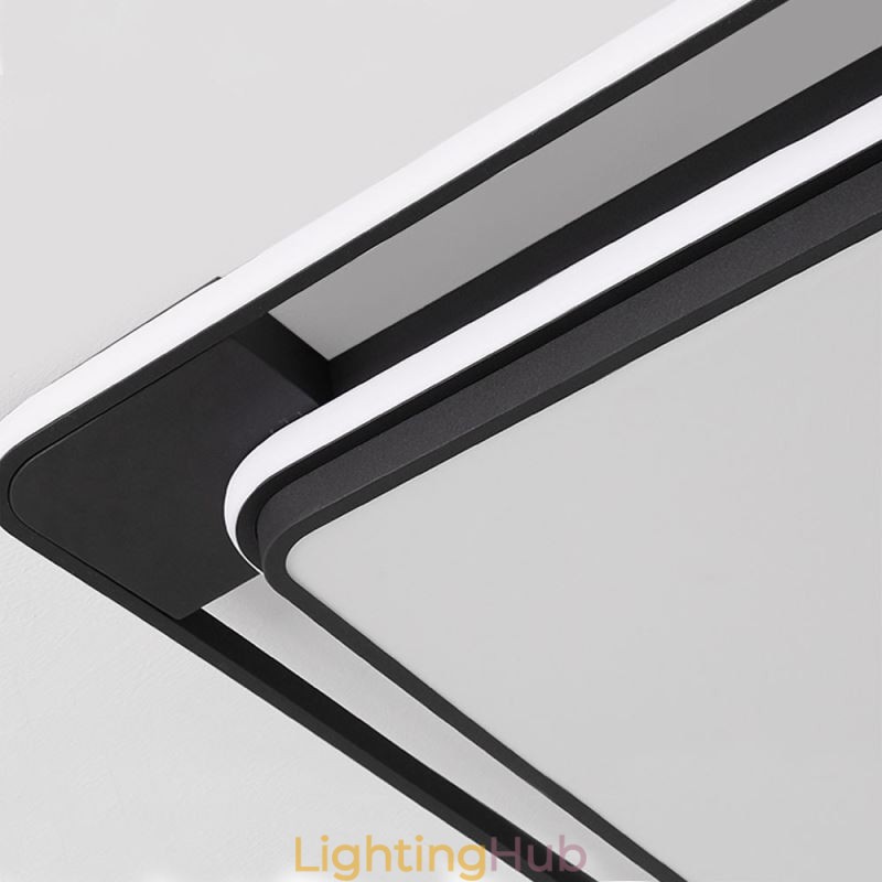 Modern Minimalist Flush Mount Lighting Square Ceiling Light