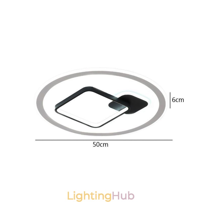 Modern Minimalist Ceiling Lamp Round and Square Flush Mount Light Fixture