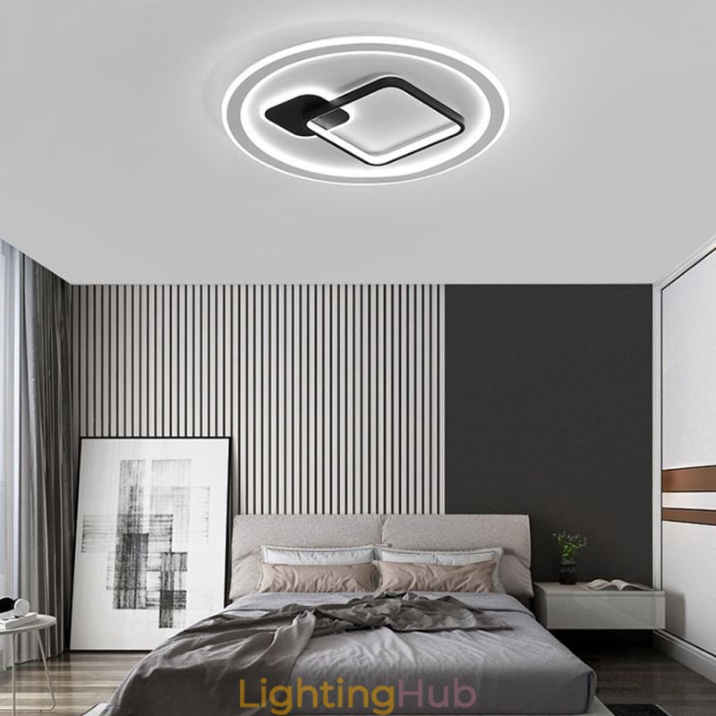 Modern Minimalist Ceiling Lamp Round and Square Flush Mount Light Fixture
