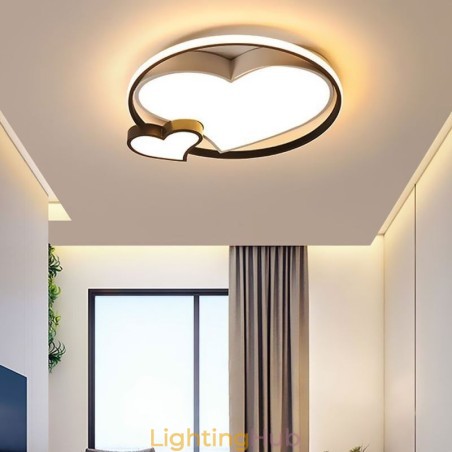 Double Hearts Flush Mount Ceiling Lamp Decorative Lighting Double Hearts Flush Mount Ceiling Lamp Decorative Lighting