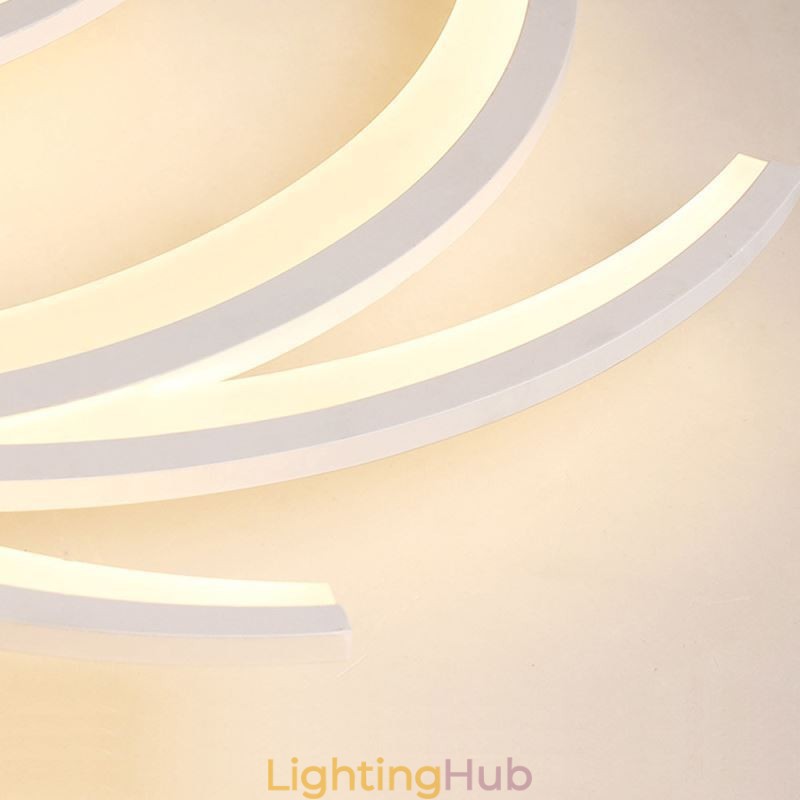 Irregular Linear Flush Mount Ceiling Light Modern Lighting