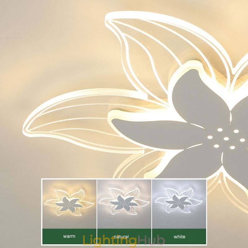 Elegant Flower Flush Mount Ceiling Light Unique Decorative Lighting