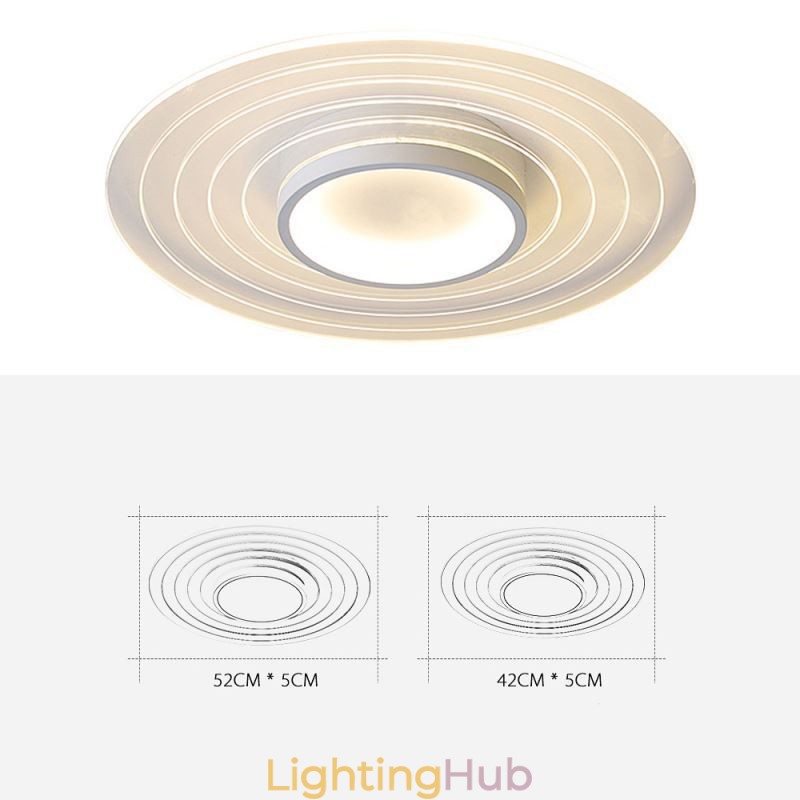 Modern Circular Flush Mount Ceiling Light Minimalist Light Fixture
