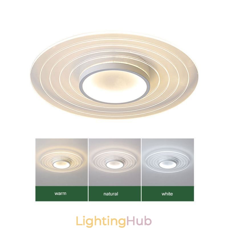 Modern Circular Flush Mount Ceiling Light Minimalist Light Fixture