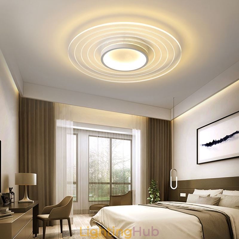 Modern Circular Flush Mount Ceiling Light Minimalist Light Fixture